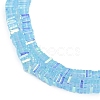 Electroplate Glass Beads Strands GLAA-B023-01A-07-3