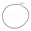 Waxed Cotton Cord Necklace Making MAK-S034-004-2