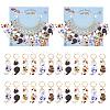 Alloy Enamel Cat Pendant Stitch Markers HJEW-AB00202-1