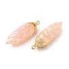 Rainbow Iridescent Plating Resin Pendants RESI-C047-03A-G-2