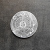 Engraved Natural Selenite Cup Mats DJEW-PW0013-01C-1