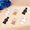 3 Pairs 3 Style Polymer Clay Dangle Stud Earrings with 316 Surgical Stainless Steel Pins EJEW-AN0004-28-7