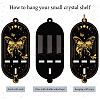 DIY Oval Poplar Wood Wall Display Stand Decorations DJEW-CN0001-19A-5