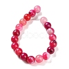Natural Striped Agate/Banded Agate Beads Strands G-Z060-A01-C06-3