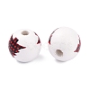 Dyed Natural Wooden Beads WOOD-O005-02A-2