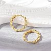 Brass Huggie Hoop Earrings EJEW-L231-33G-3