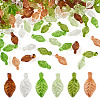 600Pcs 6 Colors Transparent Acrylic Charms TACR-TADJ0001-03-3