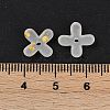 Metal Enlaced Acrylic Bead Caps LS-OACR-G044-01B-3
