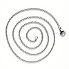 Non-Tarnish 304 Stainless Steel Curb Chain Necklace NJEW-S420-001A-P-3