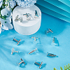 20Pcs 2 Colors Brass Cuff Buttons KK-CP0001-09-3