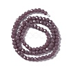 Faceted(32 Facets) Glass Beads Strands EGLA-J042-36A-08-2