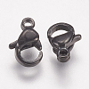 304 Stainless Steel Lobster Claw Clasps STAS-P185-9-B-2