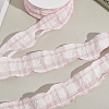 1 Roll Polyester Ruffled Ribbon SRIB-CY0001-14D-7
