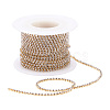 Brass Rhinestone Strass Chains CHC-T001-SS6-01C-7