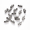 Tarnish Resistant 304 Stainless Steel Slide On End Clasp Tubes STAS-S115-01A-P-1