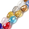 Electroplate Glass Beads Strands EGLA-D015-12x8mm-38-1