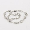 Tarnish Resistant 304 Stainless Steel Heart Chains CHS-K001-53-4mm-2