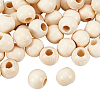 50PCS Wooden Beads WOOD-OC0001-86-2