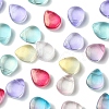 8 Colors Transparent Spray Painted Glass Beads GLAA-FS0001-85-2