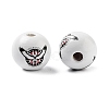 Independence Day Theme Wood European Beads WOOD-M011-07F-2