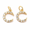 Rack Plating Brass Micro Pave Cubic Zirconia Pendants LS-KK-B057-08G-1