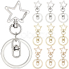 18Pcs 3 Style Alloy Keychain Clasps KEYC-SP0001-49C-1