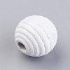 Natural Maple Wood Beehive Beads WOOD-Q030-48C-2