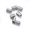 Tarnish Resistant 201 Stainless Steel Tube Beads STAS-O107-07P-A-1