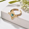 Synthetic Turquoise Finger Rings RJEW-I110-02G-01-2