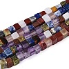 Natural & Synthetic Mixed Gemstone Beads Strands G-T143-34-5