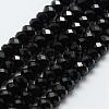 Natural Black Spinel Beads Strands G-E366-06-4x6mm-2