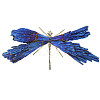 Electroplate Natural Tourmaline Insect Dragonfly Figurine PW23052282160-1