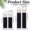 2 Bags Rectangle Felt Tab Blank Keychains KEYC-BC0001-25D-2