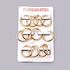 Ion Plating(IP) 304 Stainless Steel Huggie Hoop Earrings EJEW-O087-07B-3