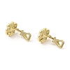 Alloy Clip-on Earring Findings FIND-L015-007G-2