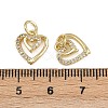 Brass Micro Pave Cubic Zirconia Pendants ZIRC-I367-05G-03-3