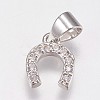 Brass Micro Pave Cubic Zirconia Charms LS-ZIRC-E145-27P-1