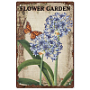 Vintage Metal Tin Sign AJEW-WH0189-128-1