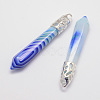Natural Stripe Agate Big Pointed Pendants G-D860-C19-P-1
