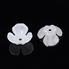 3-Petal ABS Plastic Imitation Pearl Bead Caps OACR-S020-20-1