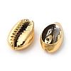 Electroplated Natural Shell Beads X-BSHE-O017-13G-4