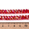 Electroplate Glass Beads Strands EGLA-T021-20I-4