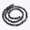 Electroplate Opaque Glass Beads Strands EGLA-A034-P6mm-E18-2