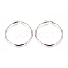 Tarnish Resistant 201 Stainless Steel Big Hoop Earrings EJEW-F237-02C-P-1
