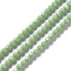 Faceted(32 Facets) Glass Beads Strands EGLA-J042-36B-M-5