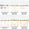 5 sets Alloy & Brass & Plastic & Glass Cabochons Set MRMJ-OC0003-02-2