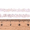 Electroplate Transparent Glass Beads Strands EGLA-Q139-01A-A07-4