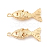 Brass Micro Pave Clear Cubic Zirconia Pendants X-KK-C080-02A-G-1