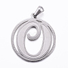 Non-Tarnish 304 Stainless Steel Pendants STAS-K162-068P-1