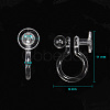 Plastic Clip-on Earring Findings X-KY-F007-03-4